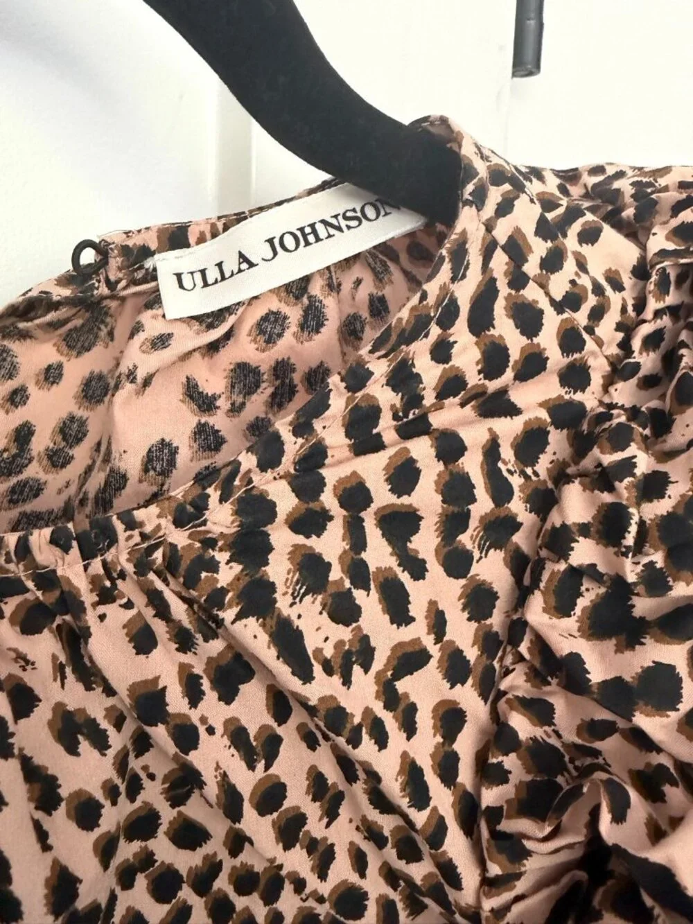 Ulla Johnson Womens 0 Leopard Ruffle Blouse